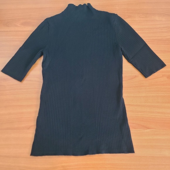 International Concept Women's Top Size S Black Stretch - Picture 4 of 8